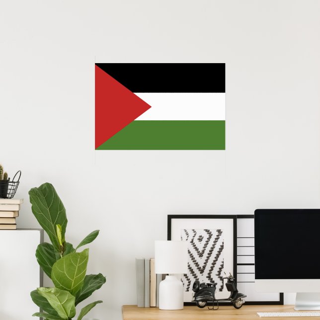 Poster bandeira da Palestina (Escritório em casa)
