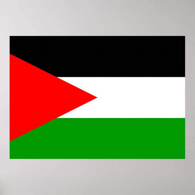 Poster Bandeira da Palestina (Frente)