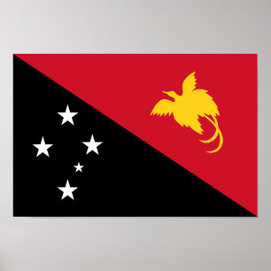 Poster Bandeira da Papua-Nova Guiné