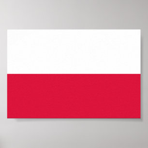 Poster Bandeira da Polônia