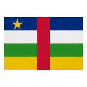 Pôster Bandeira da República Centro-Africana