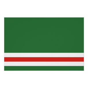 Pôster Bandeira da República Chechena de Ichkeria