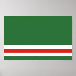 Poster Bandeira da República Chechena de Ichkeria