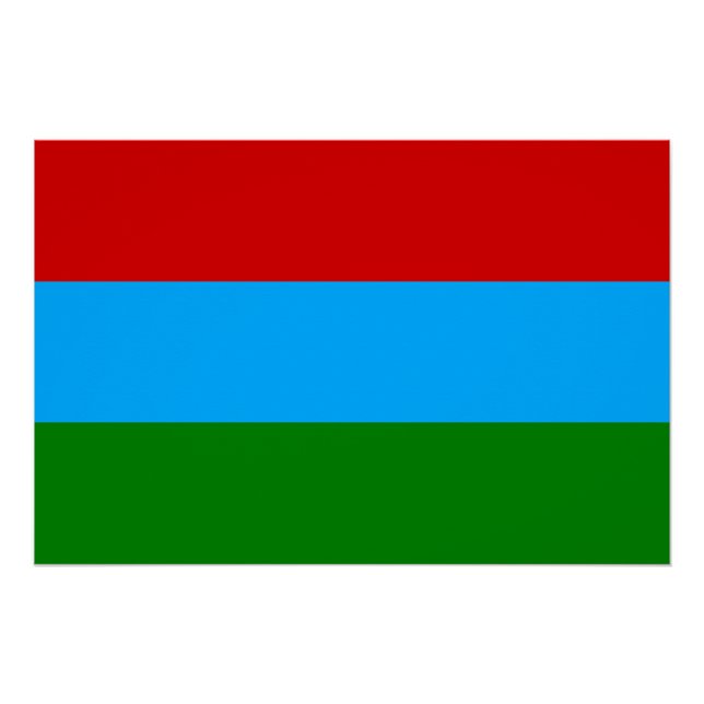 Pôster Bandeira da República da Carélia (Frente)