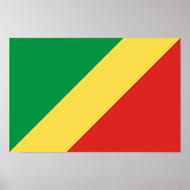 Poster Bandeira da República do Congo (Frente)