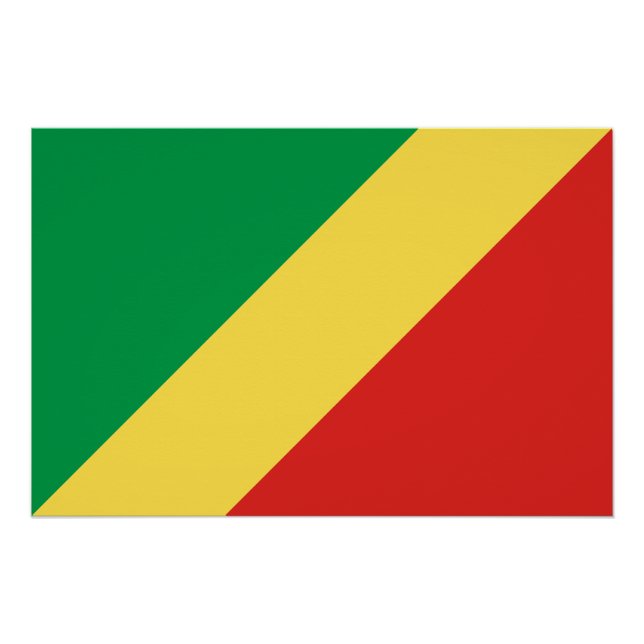 Pôster Bandeira da República do Congo (Frente)
