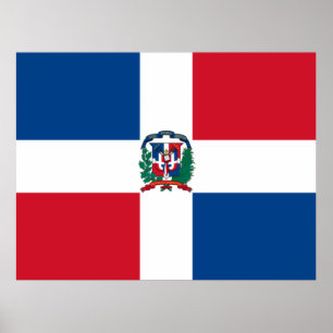 Poster Bandeira da República Dominicana