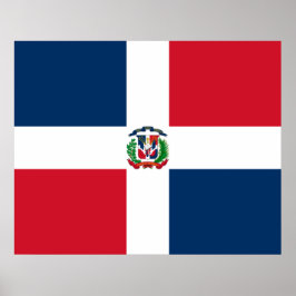 Poster Bandeira da República Dominicana