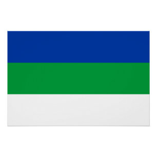 Pôster Bandeira da República Komi