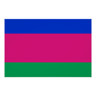 Pôster Bandeira da República Popular de Kuban