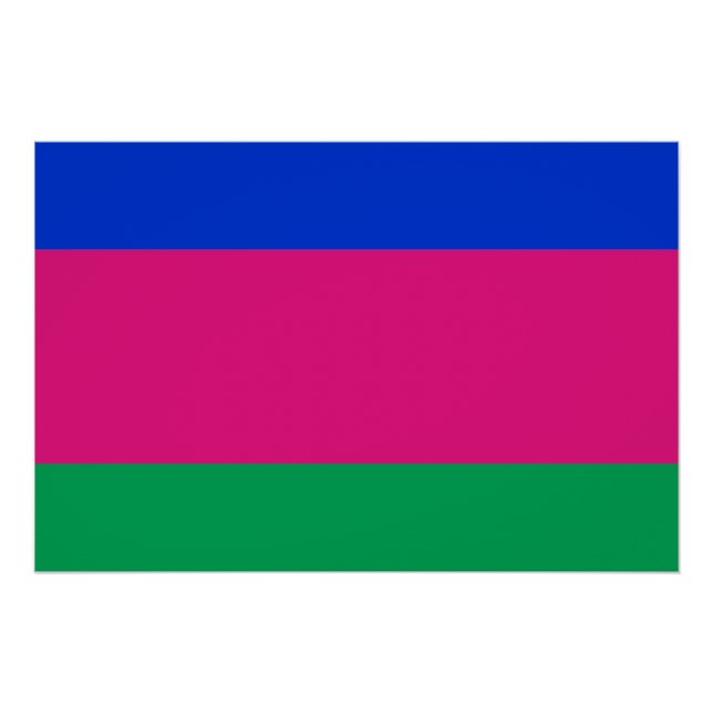 Pôster Bandeira da República Popular de Kuban (Frente)