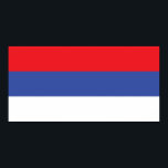 Poster Bandeira da República Sérvia<br><div class="desc">Bandeira patriótica da República Sérvia</div>