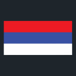 Poster Bandeira da República Sérvia<br><div class="desc">Bandeira patriótica da República Sérvia</div>