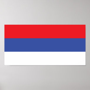 Poster Bandeira da República Sérvia