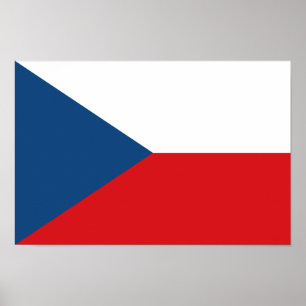 Poster Bandeira da República Tcheca