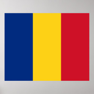 Poster Bandeira da Romênia