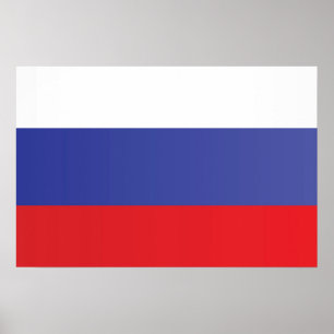 Poster Bandeira da Rússia