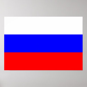 Poster Bandeira da Rússia