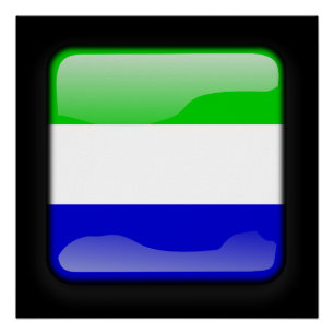 Pôster Bandeira da Serra Leoa