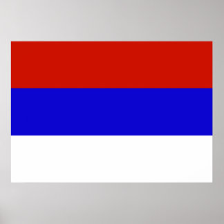 Pôster Bandeira da Sérvia