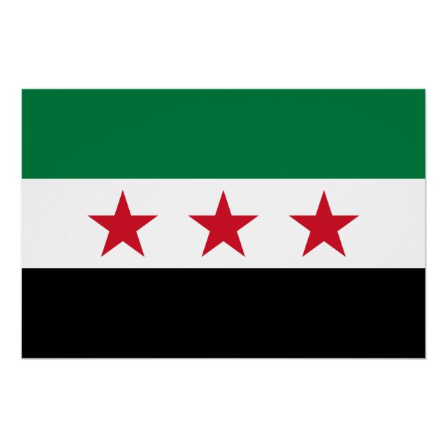 Pôster Bandeira da Síria (Frente)