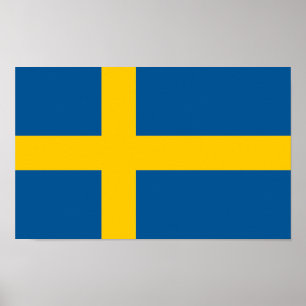 Poster Bandeira da Suécia