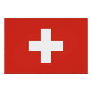 Pôster Bandeira da Suíça