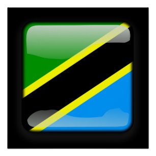 Pôster Bandeira da Tanzânia