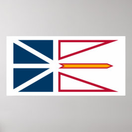 Poster Bandeira da Terra Nova e Labrador (Canadá)