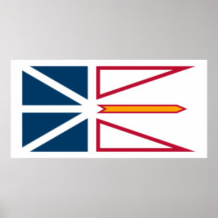 Poster Bandeira da Terra Nova e Labrador (Canadá)