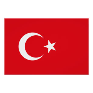 Pôster Bandeira da Turquia