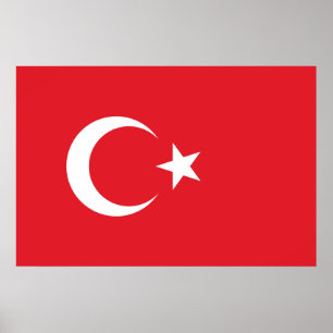 Poster Bandeira da Turquia