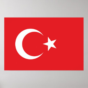 Poster Bandeira da Turquia