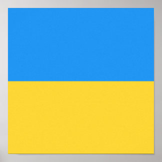Poster Bandeira da Ucrânia