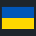 Poster Bandeira da Ucrânia.<br><div class="desc">Bandeira da Ucrânia. Cartaz.</div>