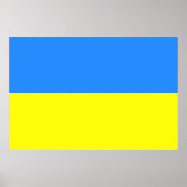 Pôster Bandeira da Ucrânia