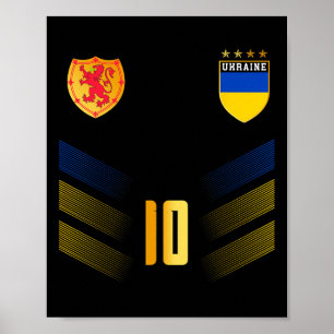 Poster Bandeira da Ucrânia Amantes do Orgulho Ucraniano 1