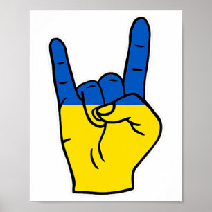 Poster Bandeira da Ucrânia Orgulhoso Patrimônio Ucraniano