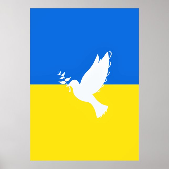 Poster Bandeira da Ucrânia - Vara da Paz - Liberdade - Pa (Frente)