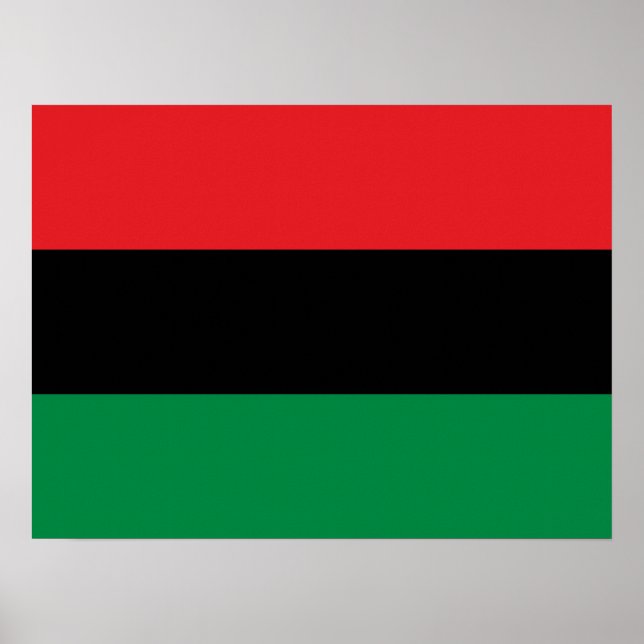 Poster Bandeira da UNIA Pan-Africana (Frente)