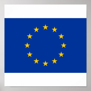 Pôster Bandeira da União Europeia