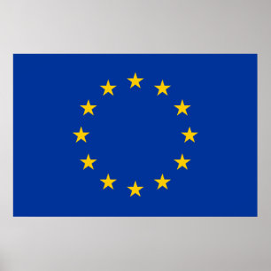 Poster Bandeira da União Europeia