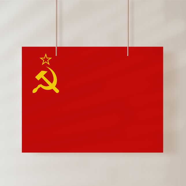 Poster Bandeira da União Soviética, URSS, CCCP, Comunismo (Criador carregado)