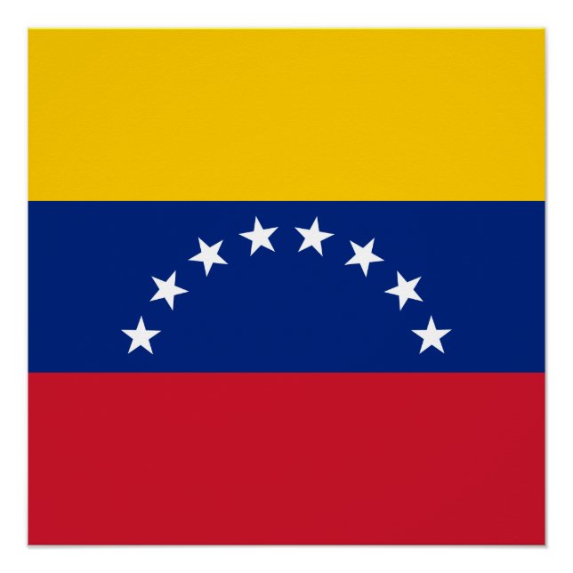 Pôster Bandeira da Venezuela (Frente)