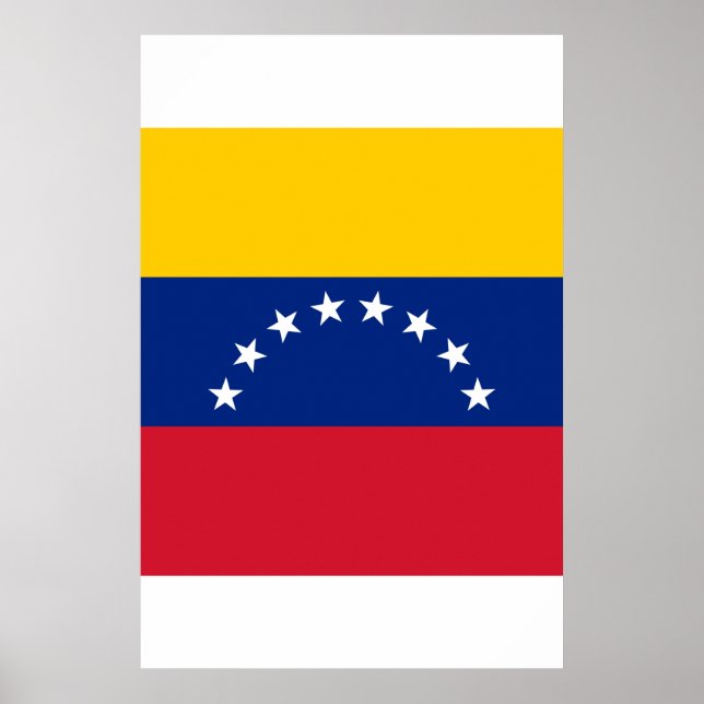 Poster Bandeira da Venezuela (Frente)