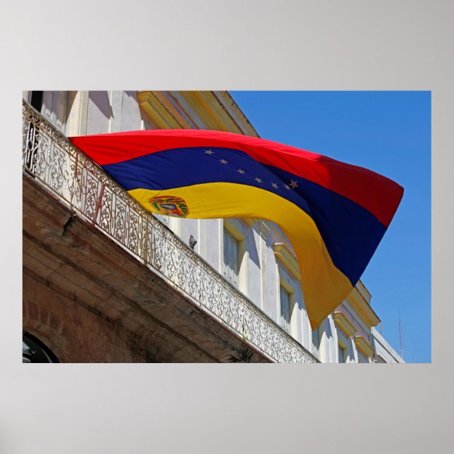 Pôster Bandeira da Venezuela (Frente)