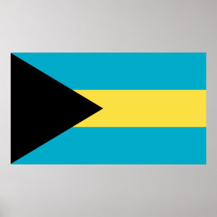 Pôster Bandeira das Bahamas