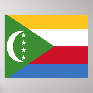 Poster Bandeira das Comores