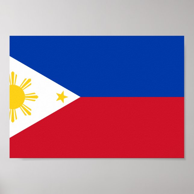 Pôster Bandeira das Filipinas (Frente)