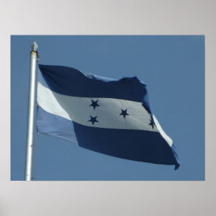 Pôster bandeira das Honduras